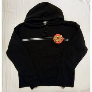 VTG Santa Cruz Skateboards Faded Hoodie Classic Logo Surf Skate Streetwear SZ S